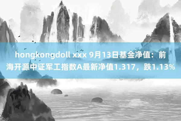 hongkongdoll xxx 9月13日基金净值：前海开源中证军工指数A最新净值1.317，跌1.13%