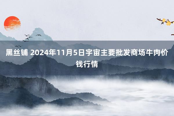 黑丝铺 2024年11月5日宇宙主要批发商场牛肉价钱行情