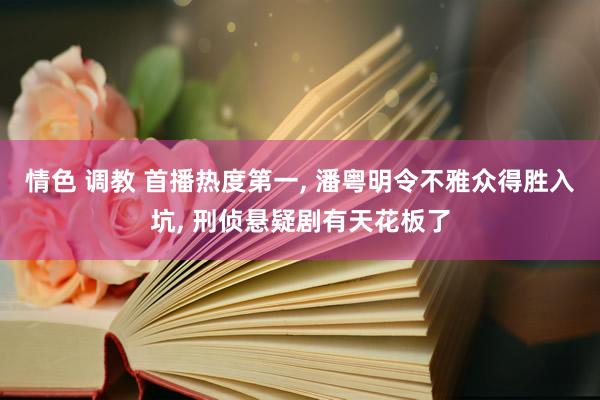 情色 调教 首播热度第一， 潘粤明令不雅众得胜入坑， 刑侦悬疑剧有天花板了