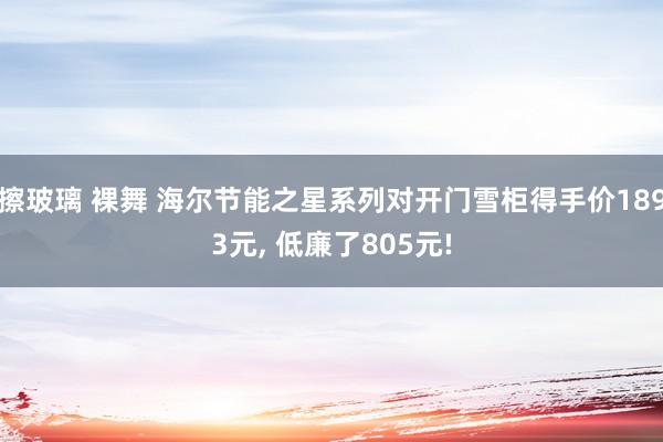 擦玻璃 裸舞 海尔节能之星系列对开门雪柜得手价1893元， 低廉了805元!