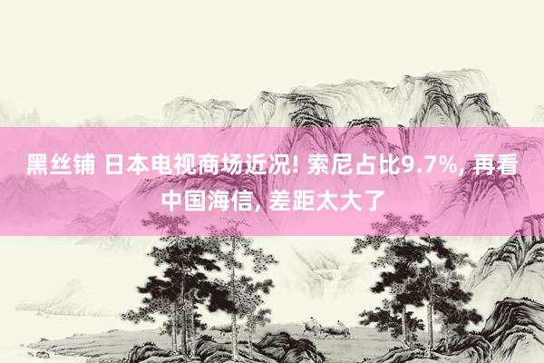 黑丝铺 日本电视商场近况! 索尼占比9.7%， 再看中国海信， 差距太大了