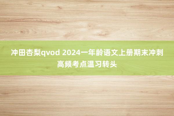 冲田杏梨qvod 2024一年龄语文上册期末冲刺高频考点温习转头