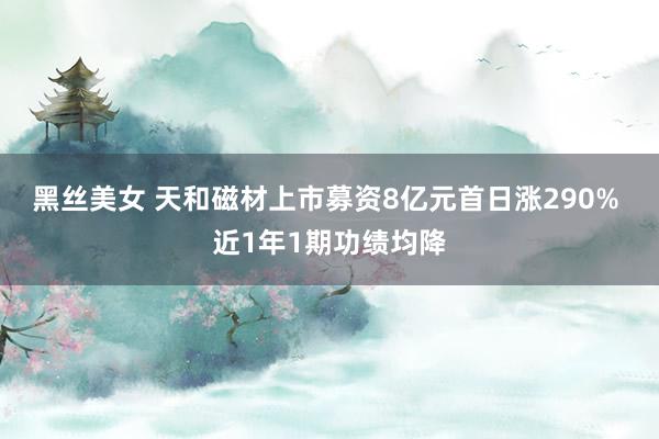 黑丝美女 天和磁材上市募资8亿元首日涨290% 近1年1期功绩均降